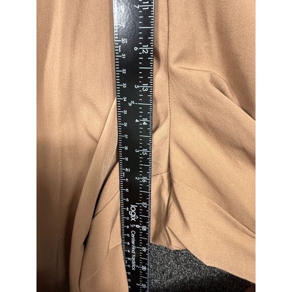 Torrid Wide Leg City Twill High Rise Pants Womens Size 26 Camel Tan Zip Fly - Picture 6 of 7